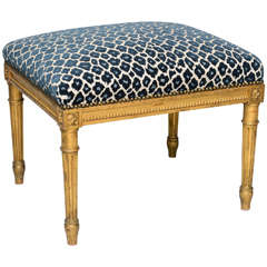 19c. French Giltwood Tabouret
