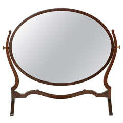 Mahogany Tabletop Mirror
