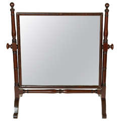 Antique Mahogany Tabletop Mirror