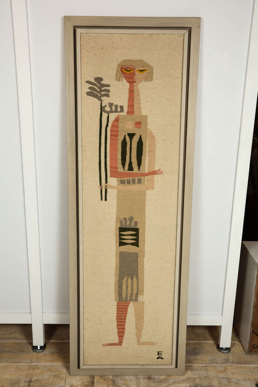Handwoven wool tapestry 