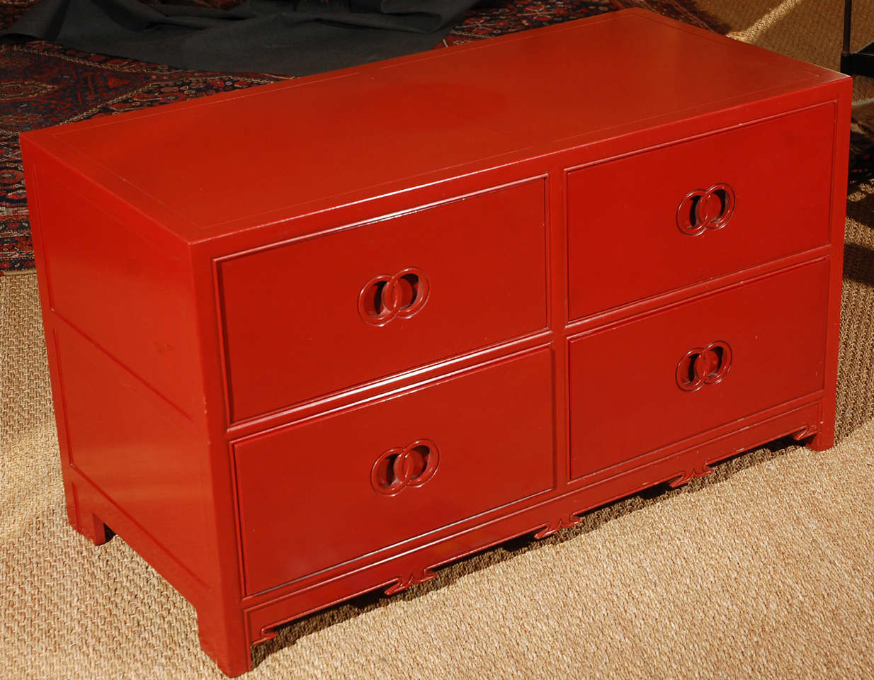 Pair Michael Taylor for Baker Lacquer Dressers