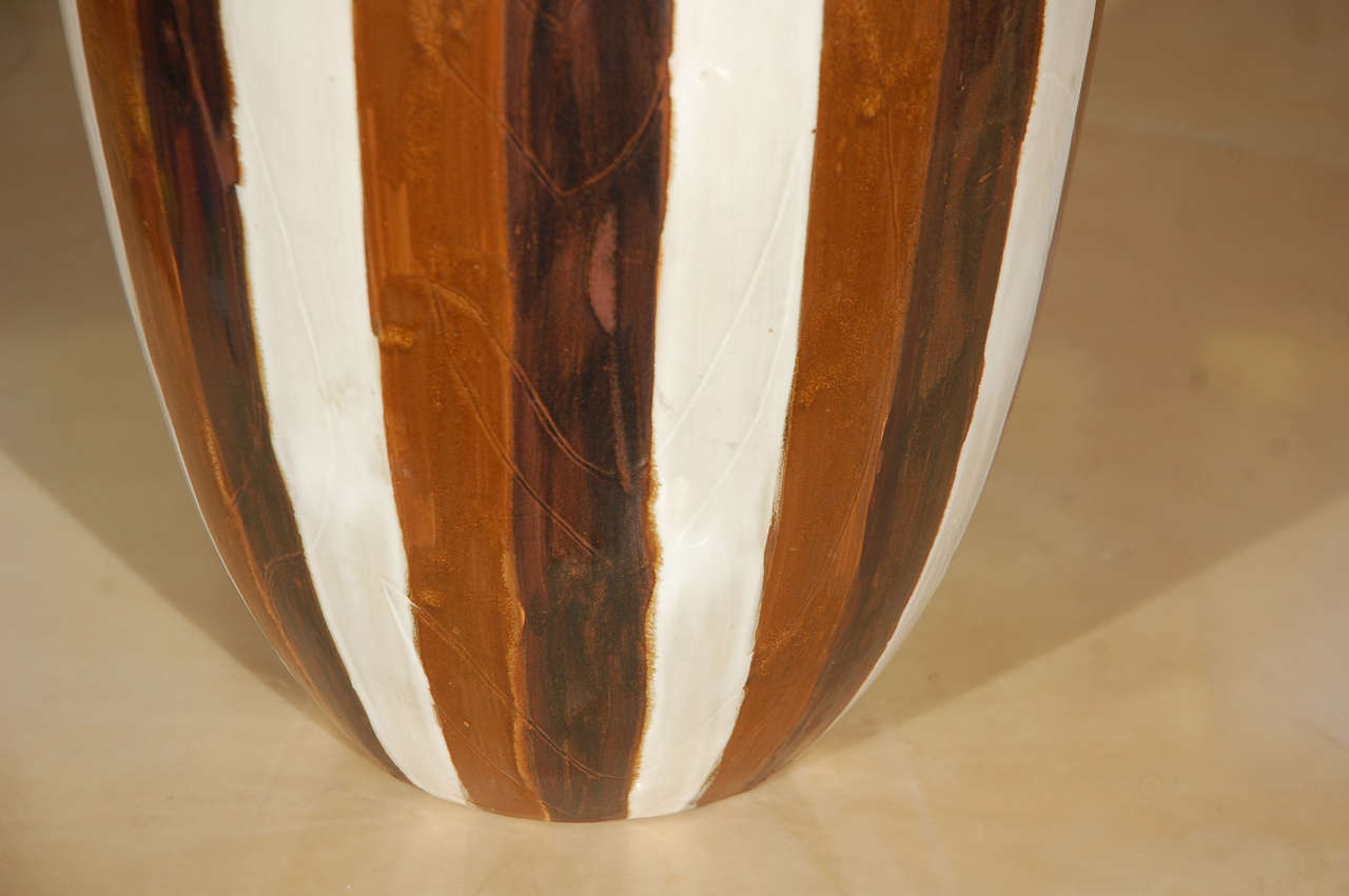 PAIR Tall Studio Pottery Vases at 1stdibs