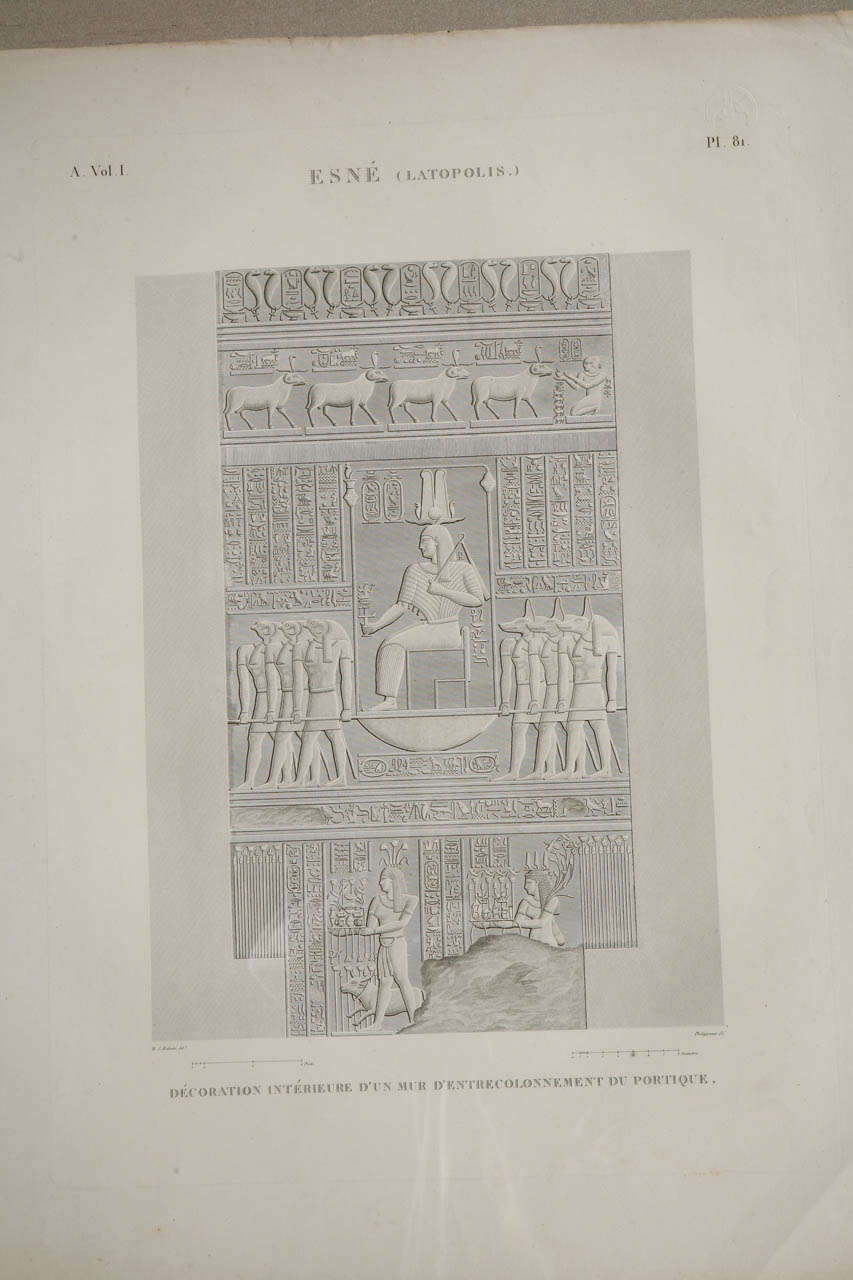 Textile 18th Century Napoleonic Egyptian Etchings For Sale