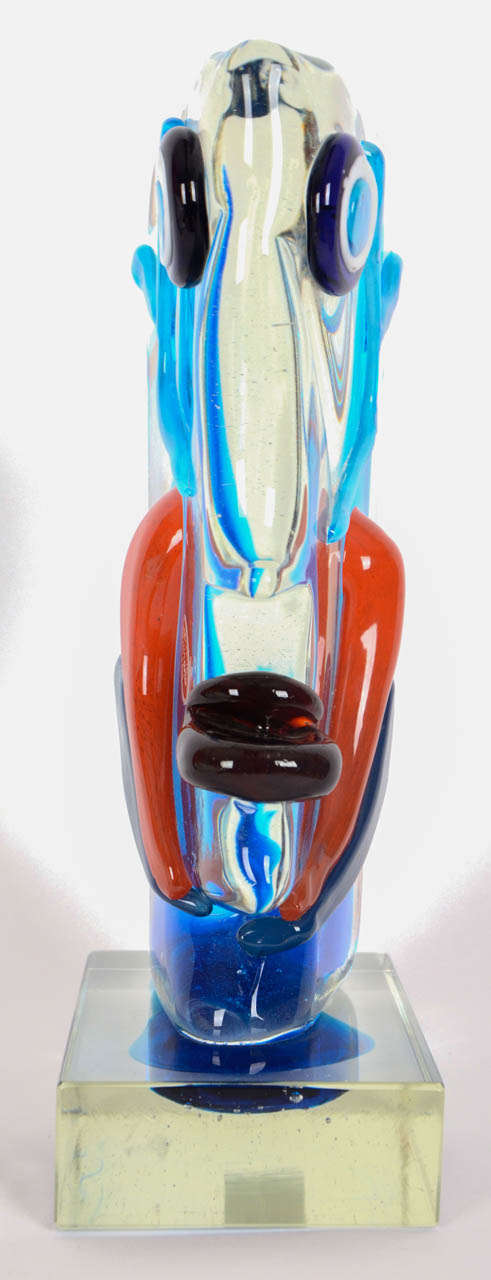 Murano Glass Sculpture by Sandro Frattin circa 1990 In Excellent Condition For Sale In Stratford Upon Avon, GB