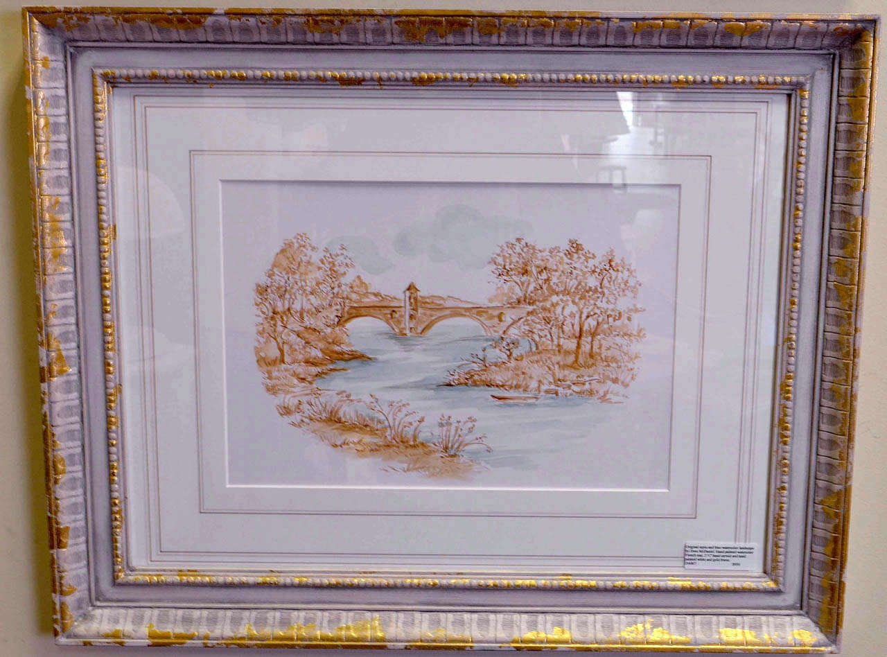 American Original Watercolor by Dora McDaniel