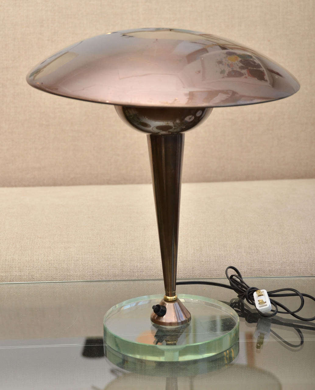 Italian Pair of Table Lamps In the Style of  Stilnovo