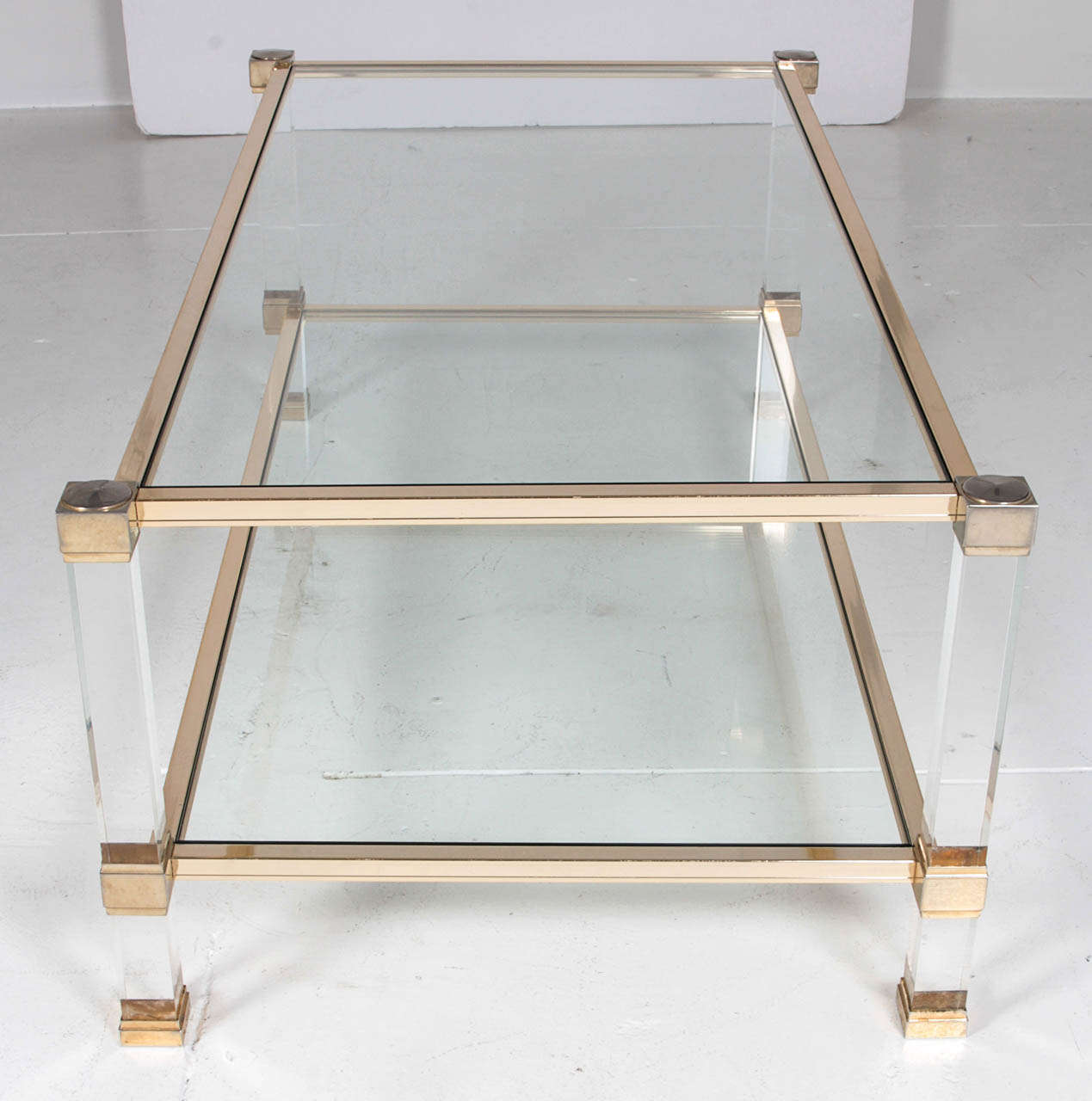 Pierre Vandel Lucite Coffee Table In Excellent Condition For Sale In New Jersey City, NJ