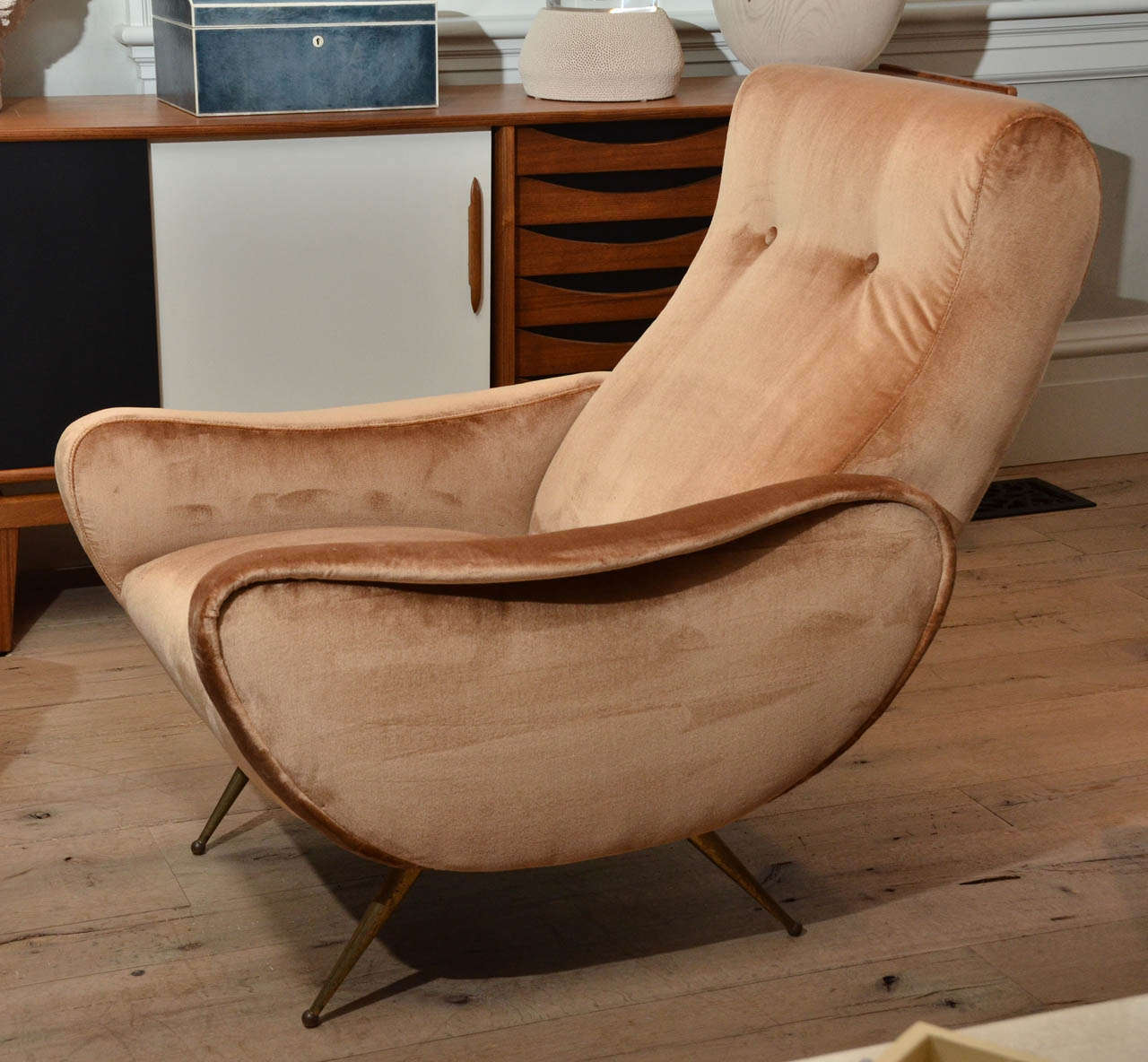 Italian Mid Century Armchairs in the Style of Marco Zanuso For Sale 1