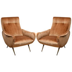 Pair of Italian Midcentury Armchairs in the Style of Marco Zanuso 10