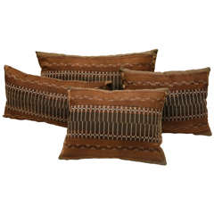 SE Asian Yao Tribal Brocade Pillows