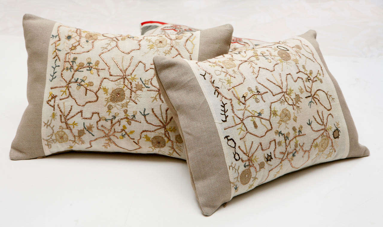 Ottoman Embroidery Pillow at 1stdibs