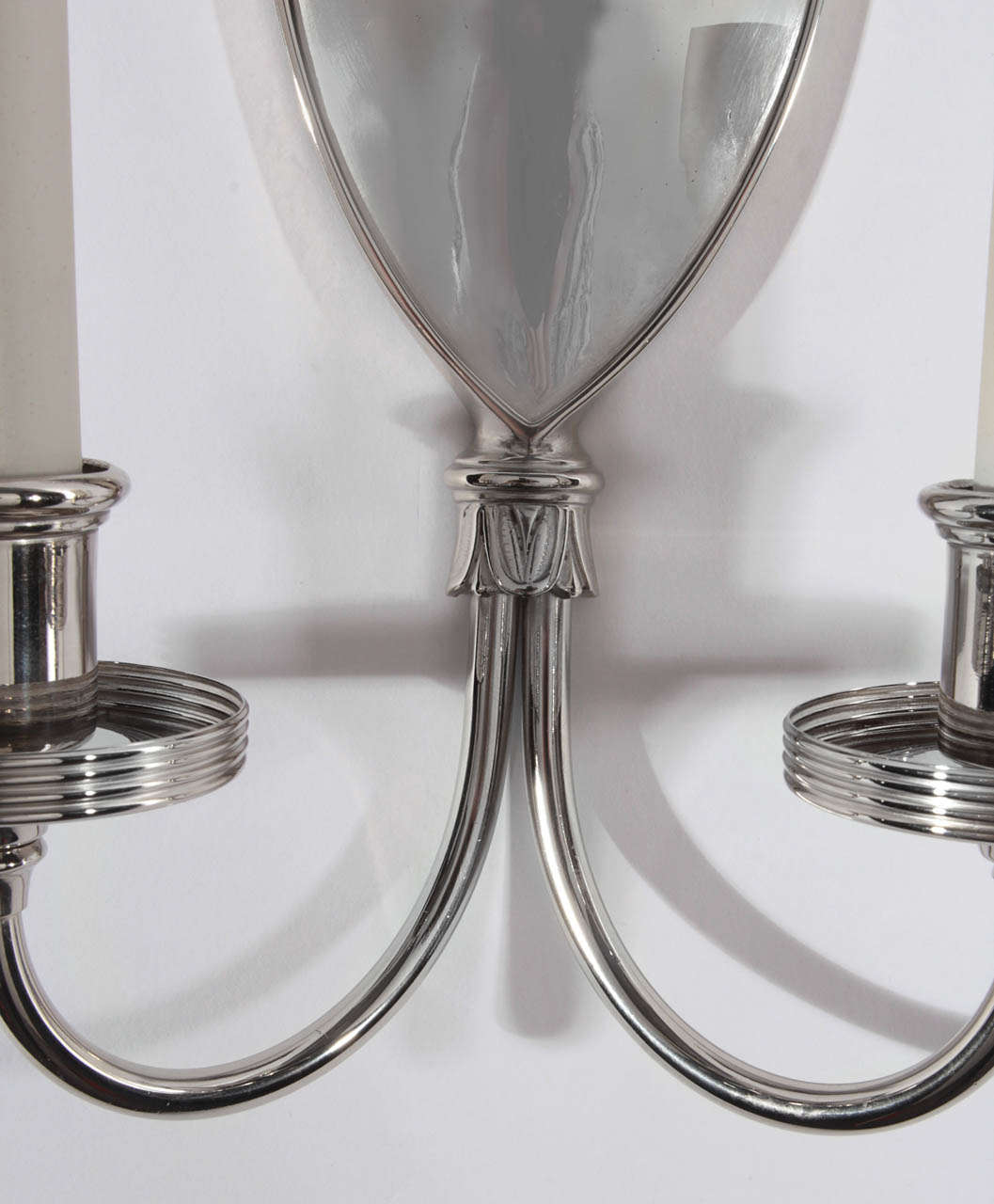 A Pair of Shield Form Sconces In Excellent Condition In New York, NY