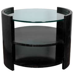 Large Cerused Oak Barrel Table by Jay Spectre 2