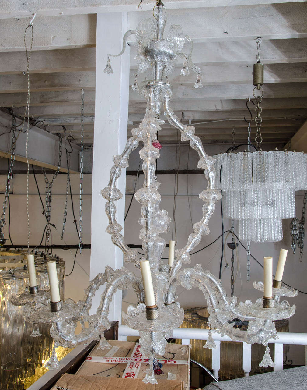 1920s Venetian Ca' Rezzonico chandelier.