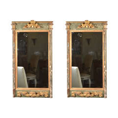 Antique Single Decorative mirror made from 18th c. Fragments