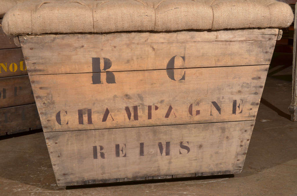 french champagne crate