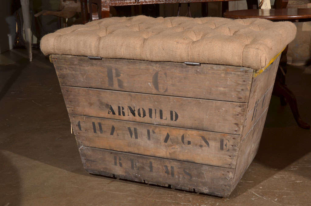 Wood Early 20th c. Champagne Crates from France