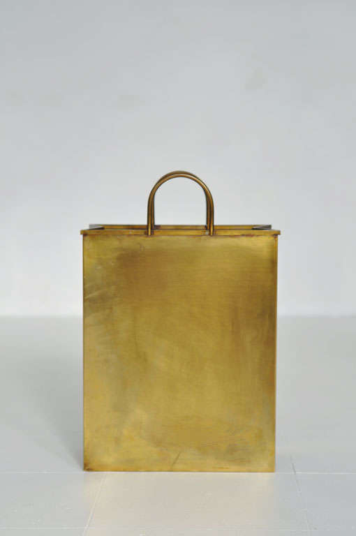 Mid-20th Century Brass tote bag - magazine holder