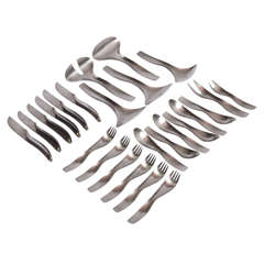 Avantgardistisches Amboss 7000-Edelstahlbesteck 1970 Entworfen von János Megyik