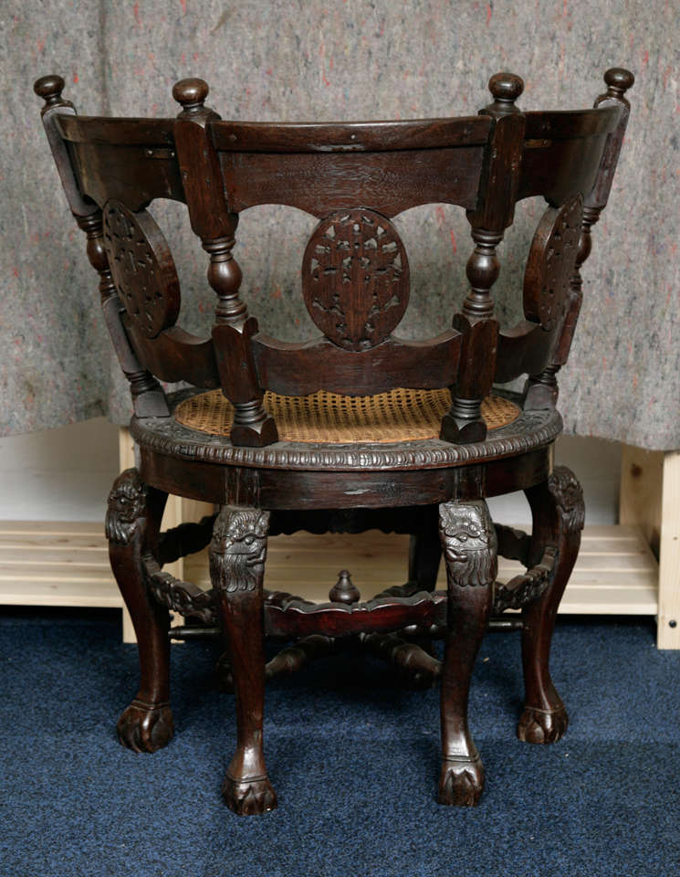 Burgmeister Round Chair, 19th Century For Sale 2