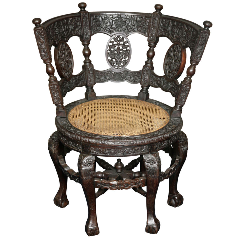 Burgmeister Round Chair, 19th Century For Sale