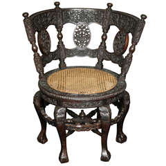 Burgmeister Round Chair, 19th Century