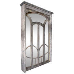Antique Pine Mirrored Door