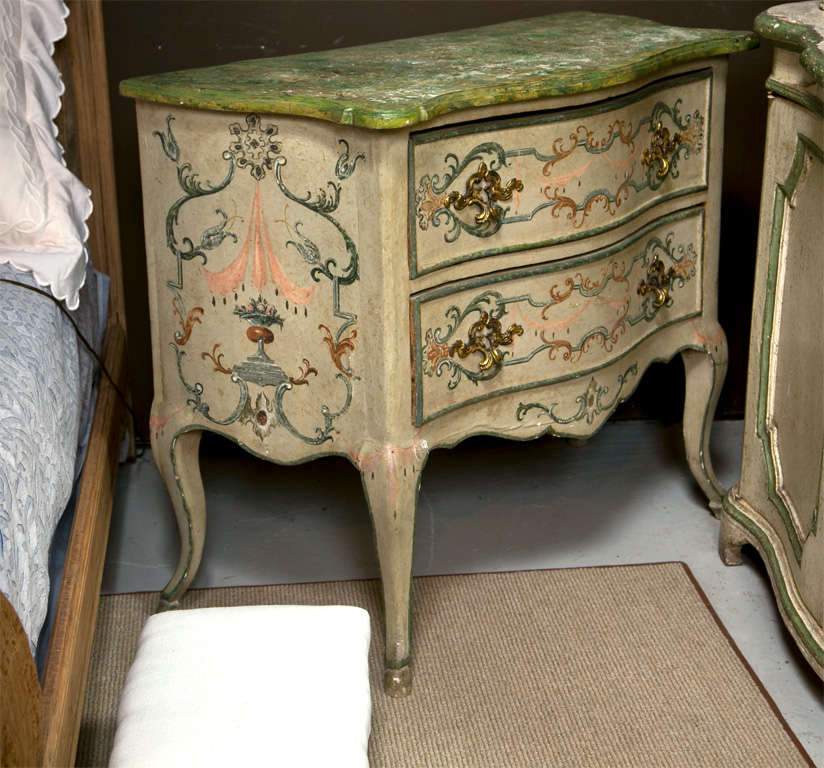 19th Century Faux Marble Continental Commode 2