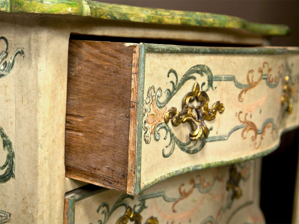 19th Century Faux Marble Continental Commode 4