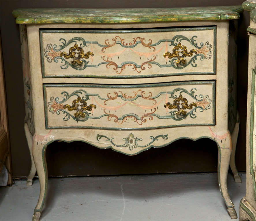 19th Century Faux Marble Continental Commode 5