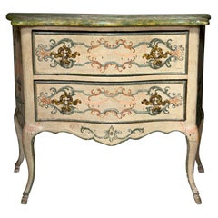 19th Century Faux Marble Continental Commode