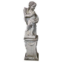 1920's Crushed Stone Cherub