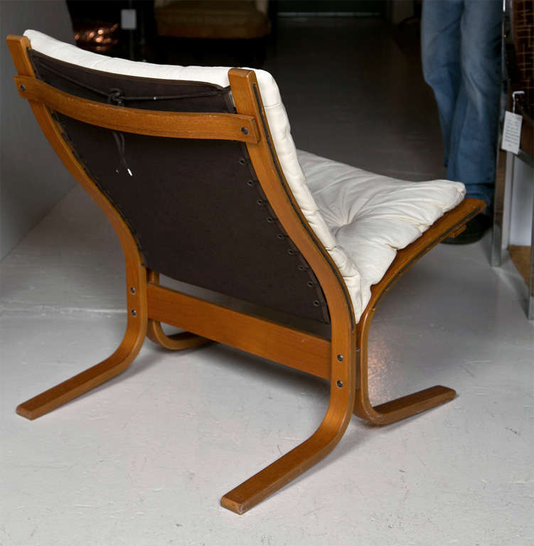 Norwegian 1960's Westnofa Siesta Chair and Ottoman