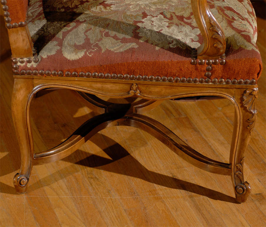 19th Century Regency Style French Arm Chair For Sale 1