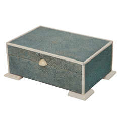 Art Deco Shagreen 
Ivory Box