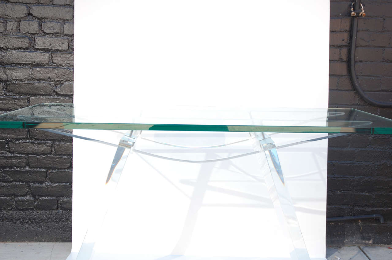 Lucite Console Table 2