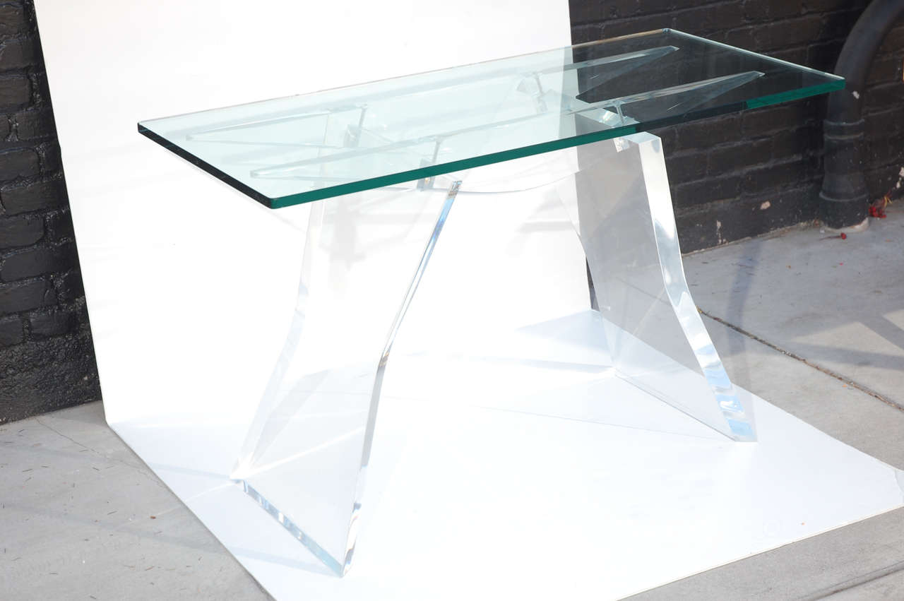 Lucite Console Table 4