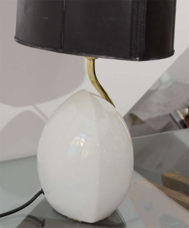 Set of Four Italian Ceramic Table Lamps by Lumi In Good Condition For Sale In Sag Harbor, NY