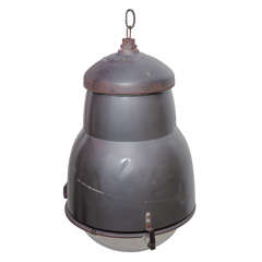 Industrial Pendant Light with Glass Shade 2