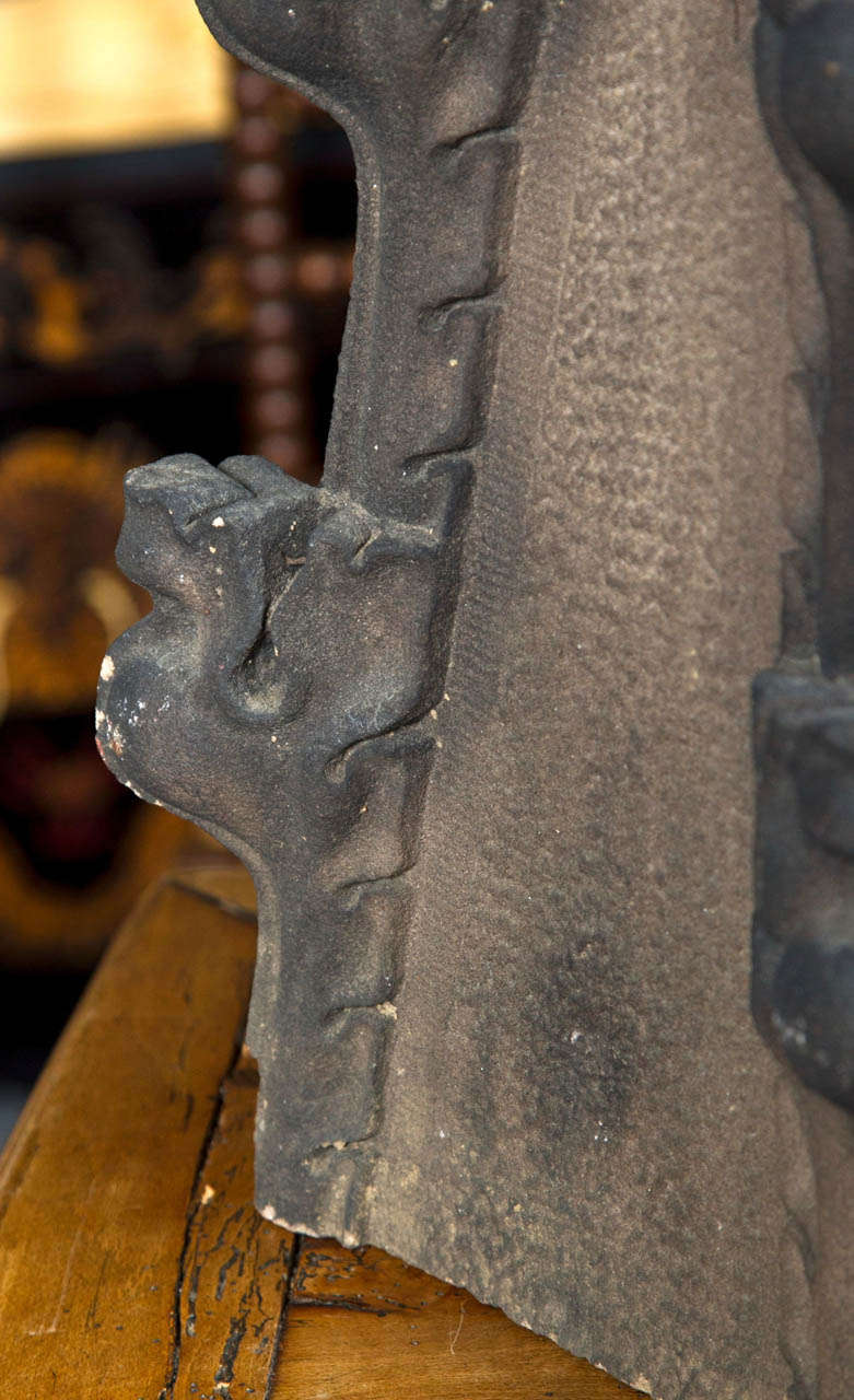 Pair of Glazed Terra Cotta Finials 3