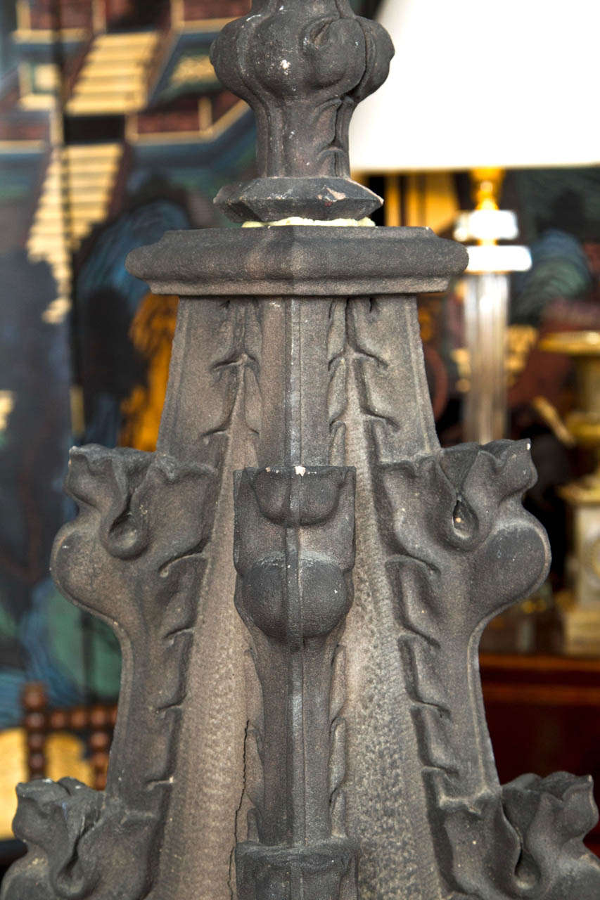 Pair of Glazed Terra Cotta Finials 4