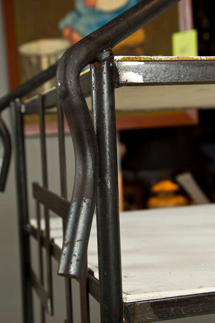 Wrought iron Etagere by John Ryman In Good Condition In Stamford, CT