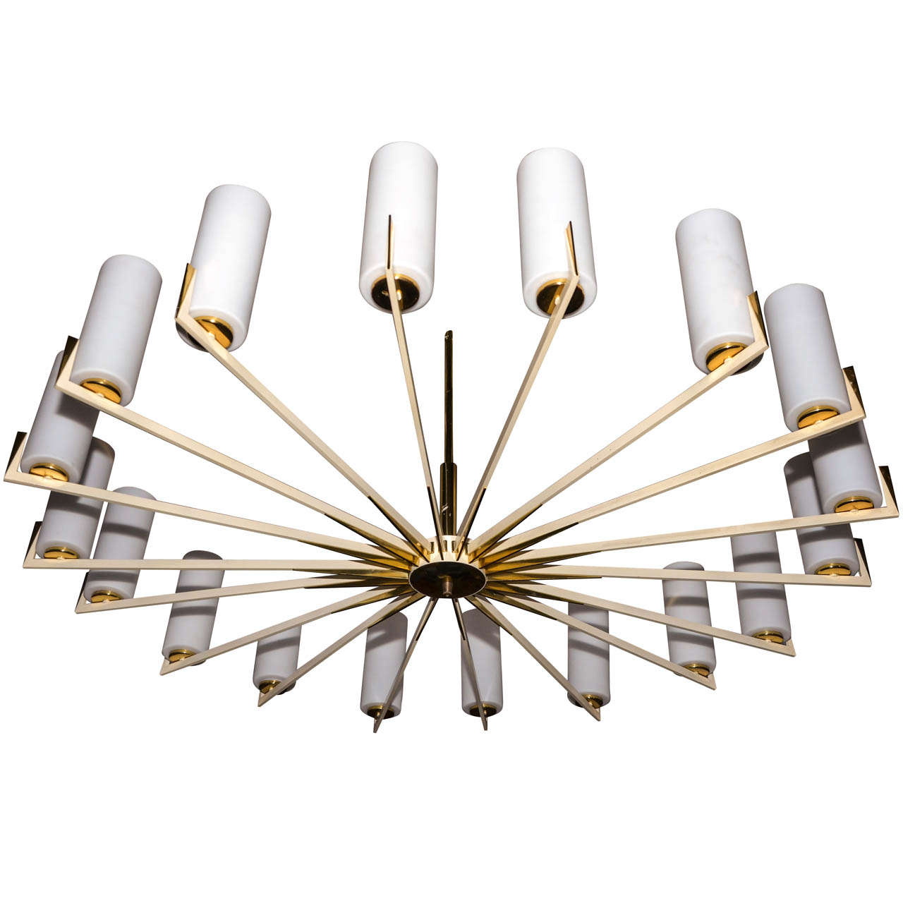 1950's Large Chandelier Edited by Arredoluce For Sale