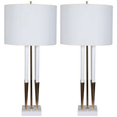 Pair Stiffel Candelabra Lamps