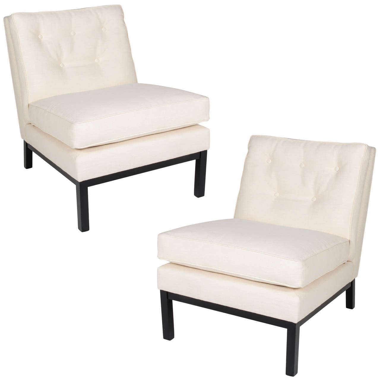 Pair Slipper Chairs by Harvey Probber