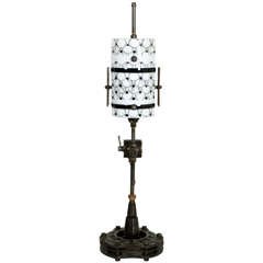 Table Lamp In Metal And Glassware