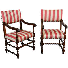 Pair English Arm Chairs Circa1880