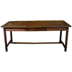 French Country Dining Table / Desk with Drawer