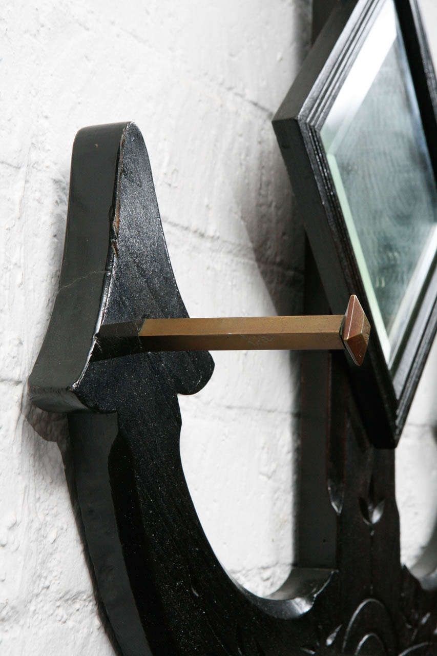 Large Eastlake Anchor Wall Rack with Mirror 3