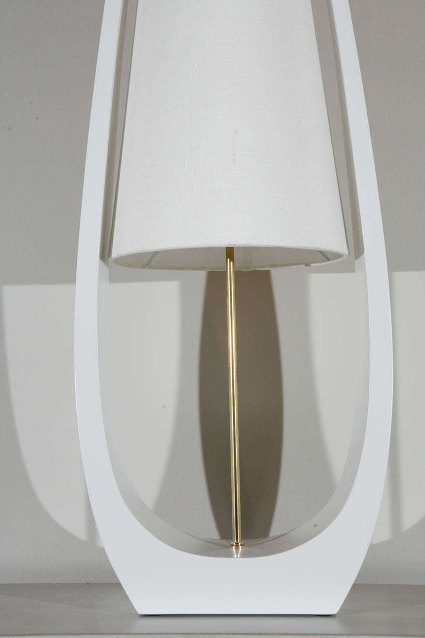 Mid-Century Modern Wishbone Table Lamp Midcentury Style For Sale